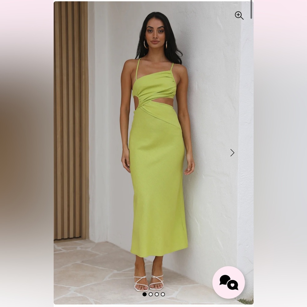 Hello Molly Count It In Maxi Dress in Olive